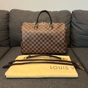 🚨 FINALE PRICE 🚨 Louis Vuitton Speedy 35 Bandouliere Damier Ebene